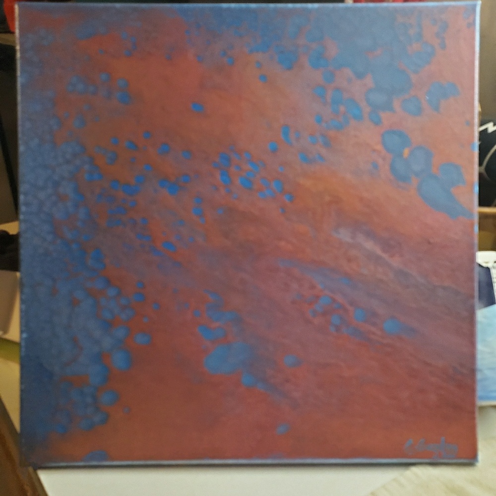 18 inch square Acrylic Painting